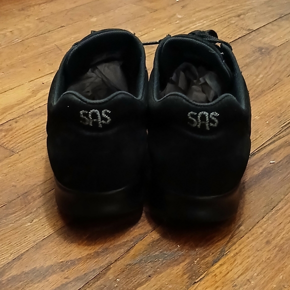 SAS Free Time Women's Black Suede Sneakers Size 8 - Picture 6 of 8